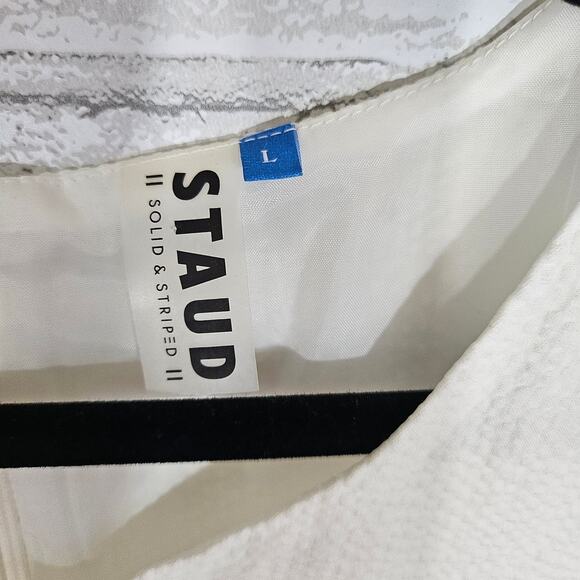 Staud x Solid & Striped White Lace Up Romper - Picture 8 of 9